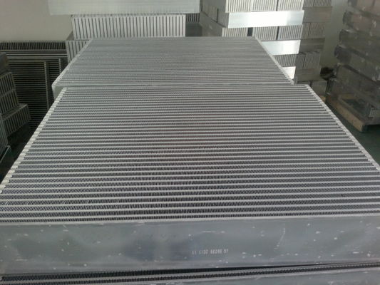 Aluminium brazed Plat Dan Fin Heat Exchanger, kompresor sekrup udara dingin minyak