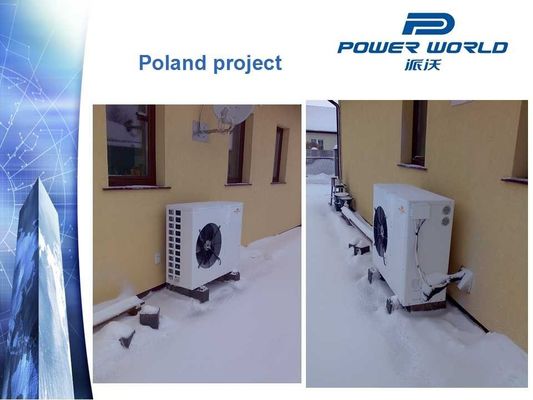 Suhu rendah Air Sumber Heat Exchanger Heat Pump Koefisien Kinerja 3.81